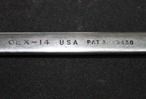 SNAP ON 7/16&#034;COMBINATION WRENCH OEX-14 USA WITH PERSONAL MARKINGS