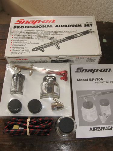 Snap-on tools professional air brush set, bf170a, paint sprayer, new in box for sale