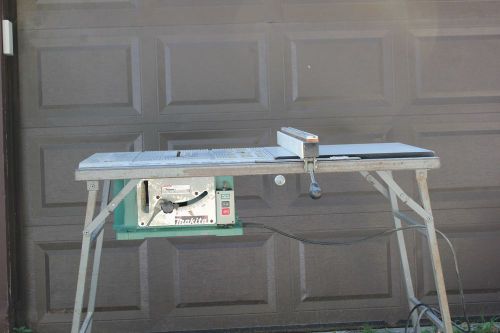 Makita 2708 8&#034; contractor table saw - rousseau portamax table saw stand &amp; fence for sale