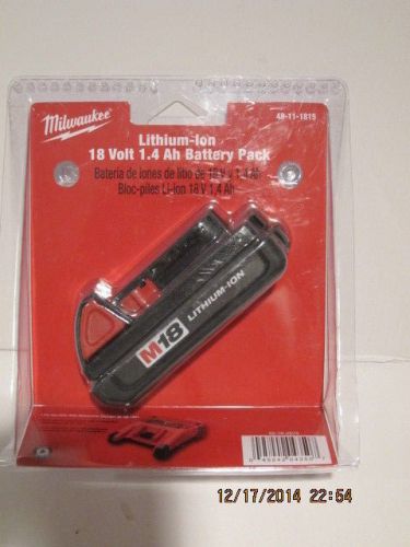 Milwaukee genuine 48-11-1815,m18  lithium-ion battery-new sealed pak free ship!! for sale