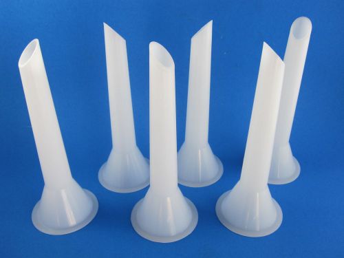 Lot of six     size #12 x 3/4&#034; sausage stuffing stuffer tube for meat grinder for sale
