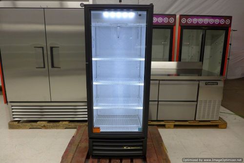 True gdm-12-ld 25&#034; black led glass door display refrigerator cooler soda 11/2013 for sale