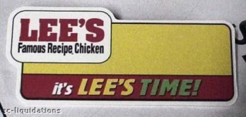 BX/25, Name Badges, Lee&#039;s Fried Chicken