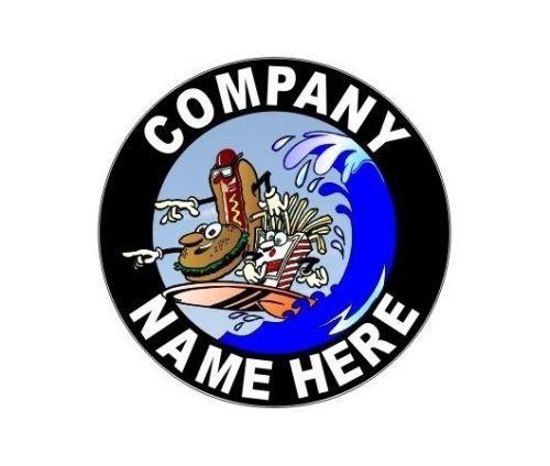 2 - 12&#034; Personalized Fast Food Cart or Truck  Decals with Your Company Name