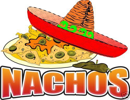 Nachos Mexican Restaurant Concession Food Decal 24&#034;