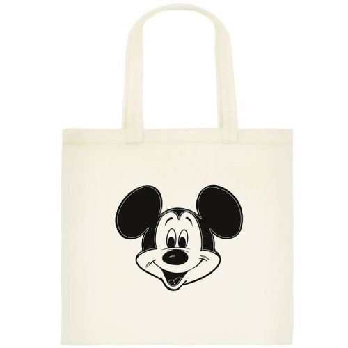 MICKEY MOUSE TOTE BAG. BEACH BAG. GROCERY BAG. MICKEY IN BLACK &amp; WHITE.