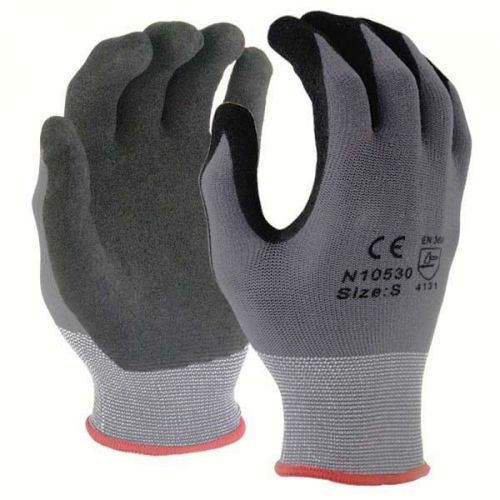 48 pairs micro foam nitrile coating sandy finish nylon / lycra gloves s,m,l,xl for sale