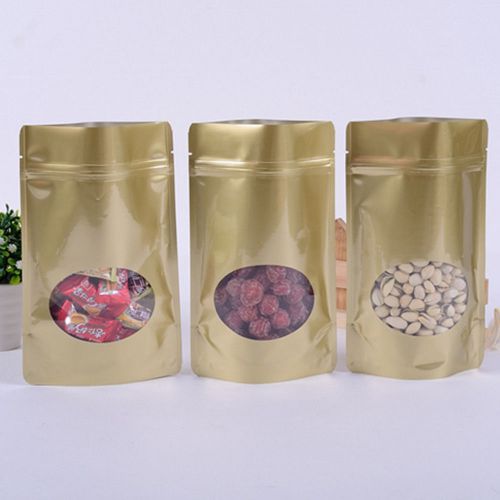 15pcs 6.6x11.4&#039;&#039; gold foiled stand up ziplock bag for groud pepper #c5 for sale