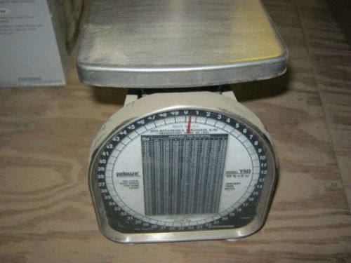 Pelouze Scale Model Y50 Mechanical 50 Pounds desktop Scale