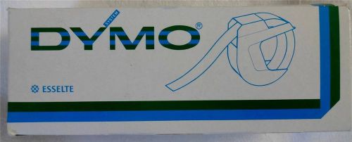 Box of 10 Esselte DYMO black gloss embossing labeling tape NEW