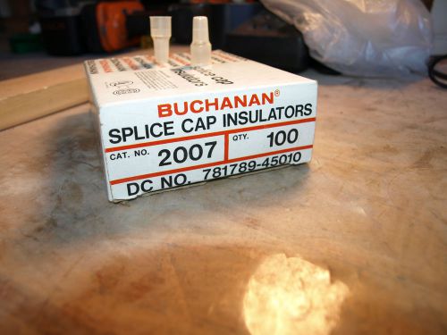 Buchanan Splice Cap Insulators - Cat No. 2007 / Box Of 100!