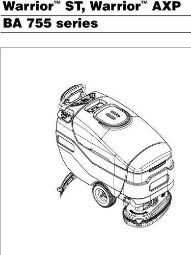 Troubleshooting guide for Warrior ST, Warrior AXP BA 755 series