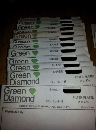 24  2 x 4.25&#034;Green Diamond Radnor Interstate Welding Filter Plates