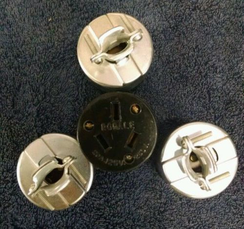 Lot of 4 new hubbell rodale 20a 125/250 v plug female for sale