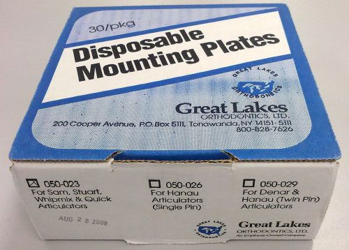 Disposable Mounting Plates Fit SAM®, Whipmix, Stuart, Panadent(30pkg.) 050-023