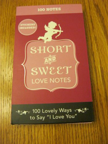 Hallmark Short and Sweet Love Notes with stickers