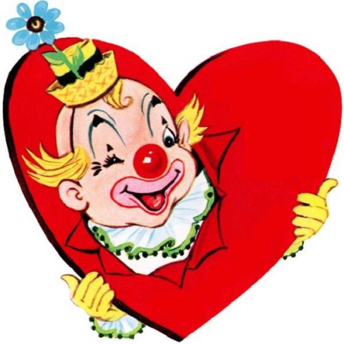 30 Custom Valentine Clown Personalized Address Labels
