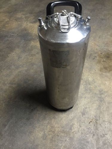 Used (1) cornelius co. 5 gallon ball lock keg... ss &amp; nsf certified. for sale