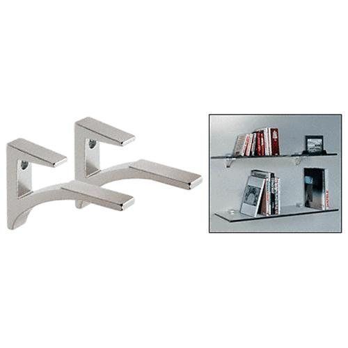 CRL Chrome - Aluminum Shelf Bracket for 3/8&#034; to 1/2&#034; Glass