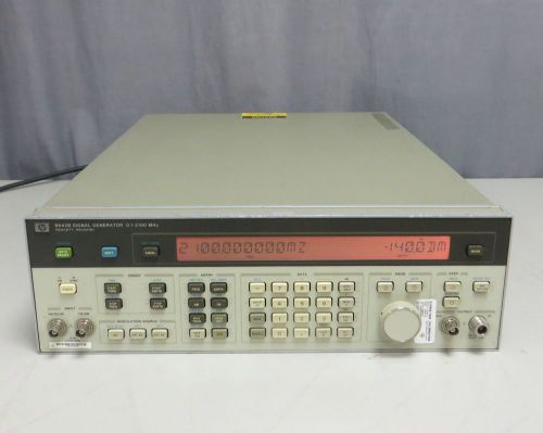 HP Agilent 8642B 0.1-2100 MHz Signal Generator, Opt 001 High Stability Time Base
