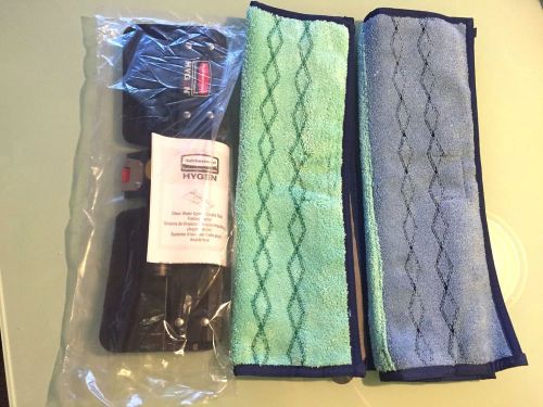Rubbermaid Light Weight Double Sided Folding Mop Frame +2 Microfiber Double Pads