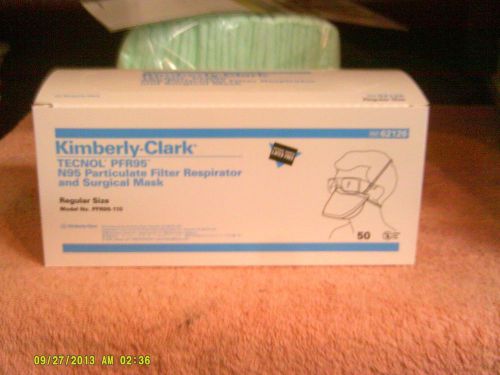 kimberly clark tecnol PFR95  surgical mask white  regular size 62126