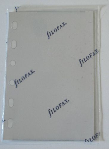 FilofaxTransparent Flyleaf Planner Refill 4 or 6 Ring 3 1/4 x 4 3/4