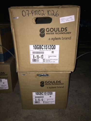 XYLEM GOULDS 10GBC1512Q0 15 STAGE MULTISTAGE HIGH PRESSURE WATER BOOSTER PUMP