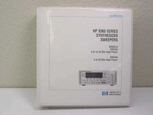 HP Calibration Manual 83623A / 83624A w/ Software 8360 Series Synthesized Sweepe