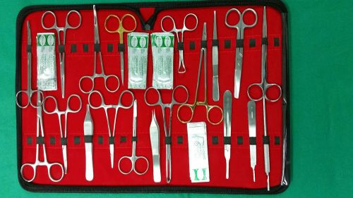 81 pc us military field minor surgery surgical veterinary dental instrument kit for sale