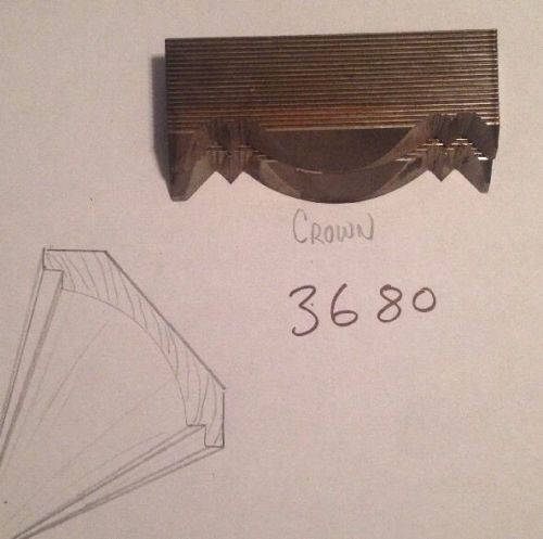 Lot 3680 Crown Moulding Weinig / WKW Corrugated Knives Shaper Moulder