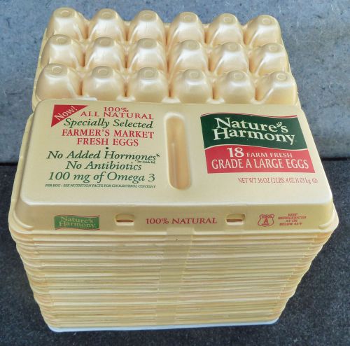 Egg Cartons 18 Egg Size Qty 30 Foam Used Very Good Condition