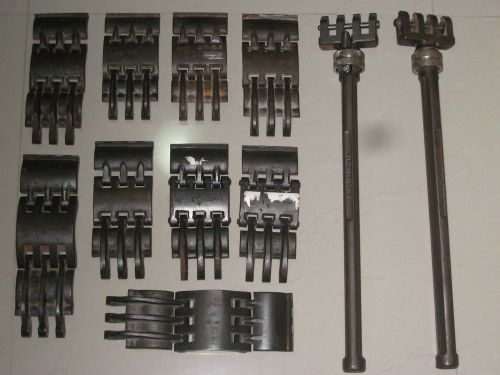 PARMELEE WRENCH SET NON-MARRING GIRTH WRENCH SHAFT TUBE PIPE 9 JAWS HEADS !!!