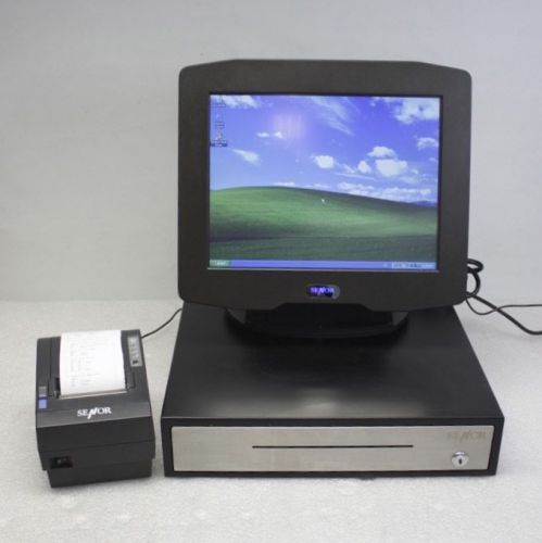 Senor isPOS 650 Touchscreen POS System w/ Receipt Printer Cash Drawer &amp; Windows