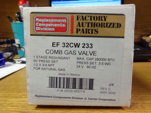 White rodgers carrier bryant ef32cw233 comb gas valve model 36c94-302 for sale
