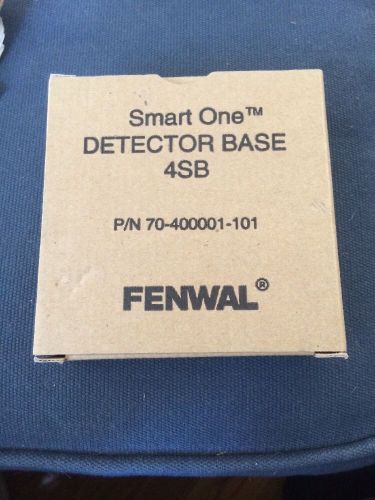 FENWAL 4SB 70-400001-101 FIRE ALARM 4&#034; SMOKE THERMAL DETECTOR BASE NIB!