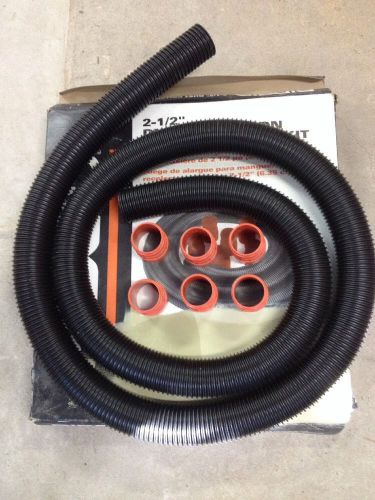 NEW Rigid 2-1/2&#034; Dust Collection Hose Kit
