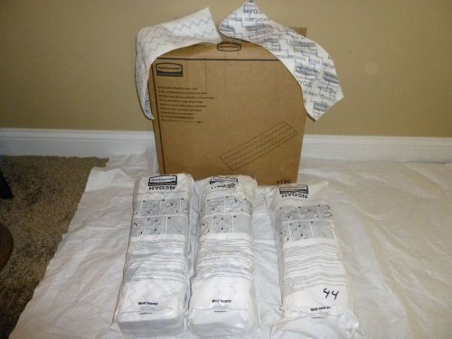 18 &#034;rubbermaid hygen disposable microfiber floor cloths &lt;150, 3 packages 1822352 for sale