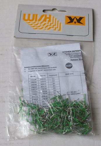 Wisher WJW-05 Jumper Wire (Package of 200, Green) NEW
