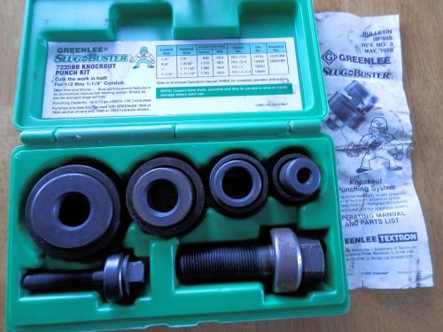 Greenlee 7235bb slug buster knockout punch kit for 1/2 to 1-1/4-inch conduit for sale