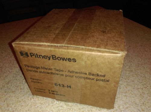 New &amp; Sealed PITNEY BOWES Postage Tape Rolls 613-H (3 PACK ) - Free Shipping