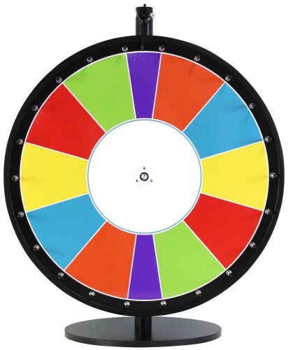 24&#034;  Carnival Color Dry Erase Trade Show Prize Wheel - BLEMISH ON BACK