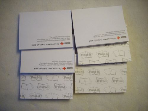 150 pads Post It notes, 3&#034; x 4&#034; each  pad 50 sheets,  American Red Cross!