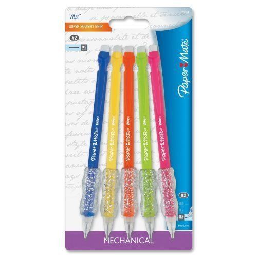 Paper Mate - Mechanical Pencil,Refillable,.9mm,5/PK,Assorted, Sold as 1 Packa