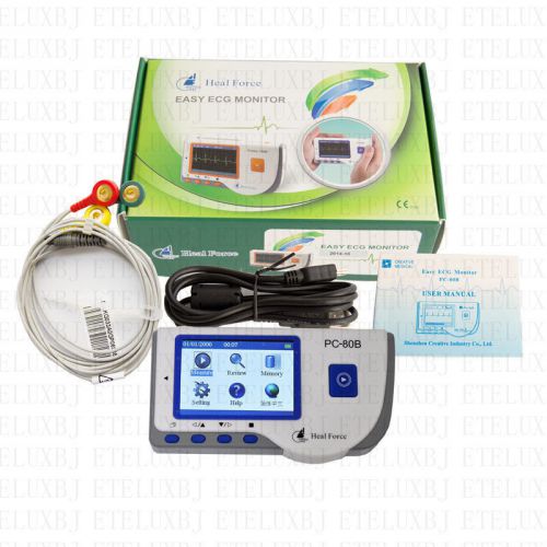 SALE New Handheld Electrocardiogram ECG EKG Heart Monitor+USB FDA CE Portable