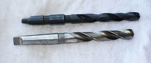 Metal Lathe,  2 Drill Bits,  #3 and # 2 Morse Taper Drill Bits, 13/16&#034;