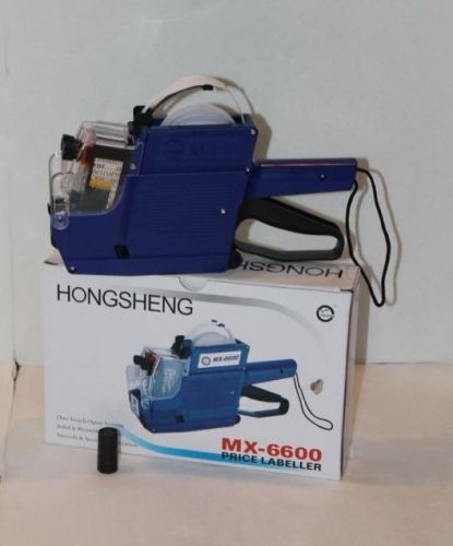 Price gun mx-6600 pricing tag display 2 line labeler plus ink roller for sale