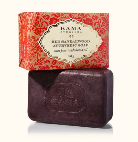 Kama Ayurveda With pure sandalwood oil RED SANDALWOOD AYURVEDIC SOAP-120g A12