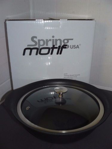 NEW Spring Motif USA Round Casserole Pant &amp; Lid 2-1/4 QT Capacity *TITANIUM*