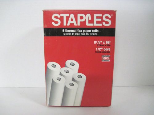 Staples thermal fax paper